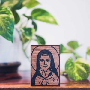 St. Thérèse of Lisieux Print on Wood, by Maria Mulder